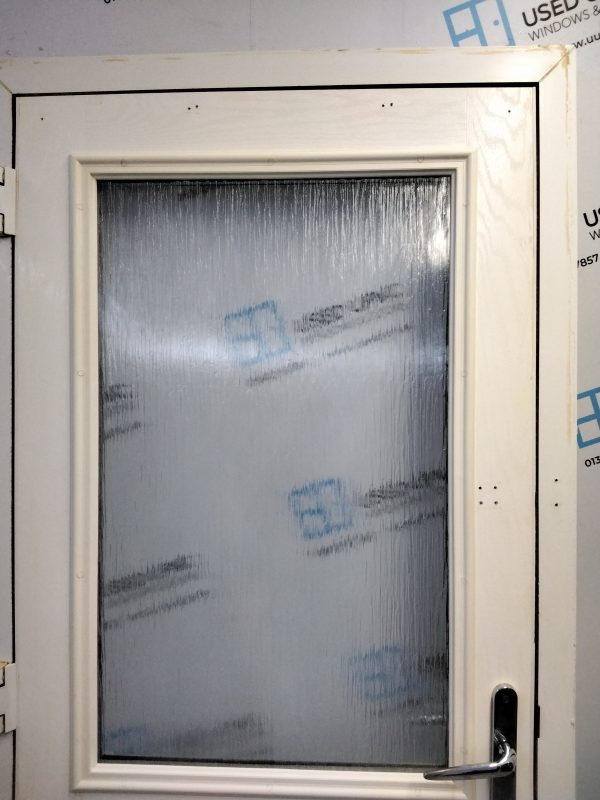 Used White Composite Back Door 905mm x 2030mm 0848 - Image 6