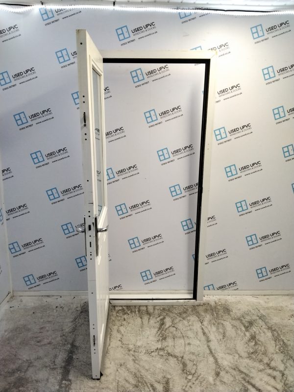 Used White Composite Back Door 905mm x 2030mm 0848 - Image 3