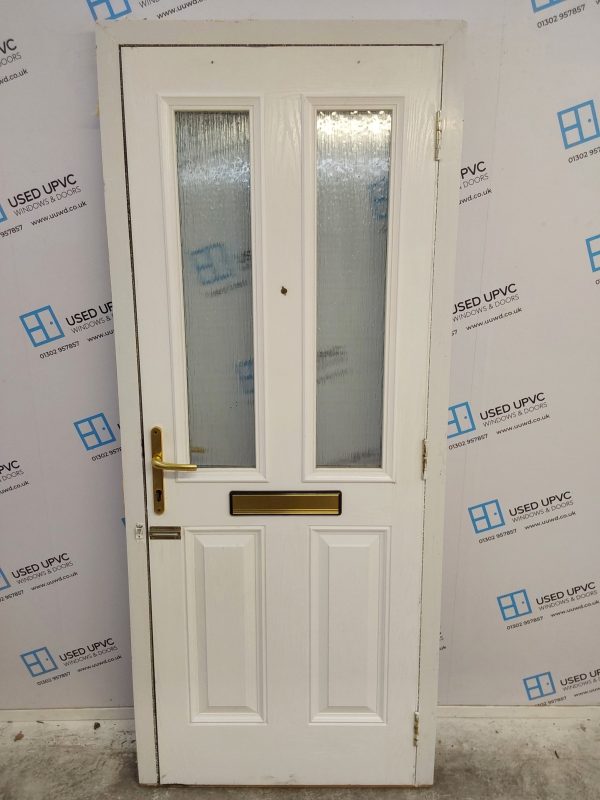 Used White Composite Front Door 860mm x 2060mm 0134 - Image 2