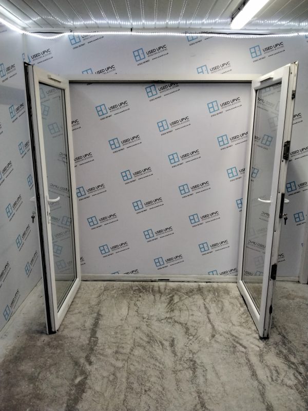Used White Upvc French Doors 1810mm x 2035mm EA1 - Image 3