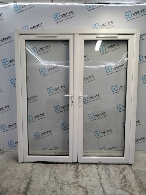 Used White Upvc French Doors 1810mm x 2035mm EA1 - Image 2