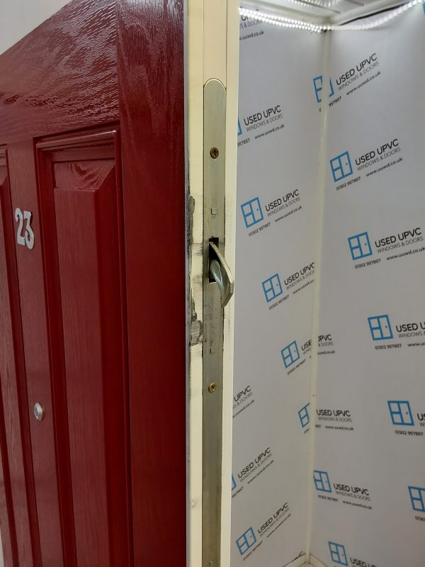 Used Red Composite Front Door 890mm x 2030mm C1025 - Image 7