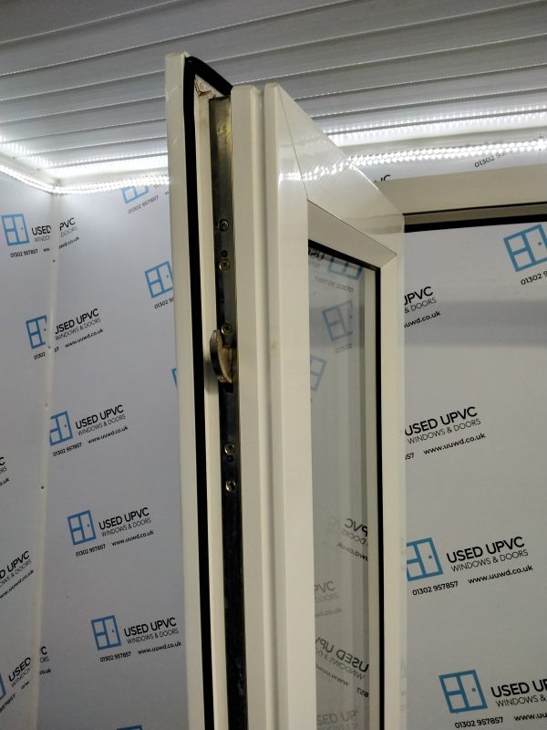 Used White Upvc French Doors 1300mm x 2100mm EA20 - Image 4