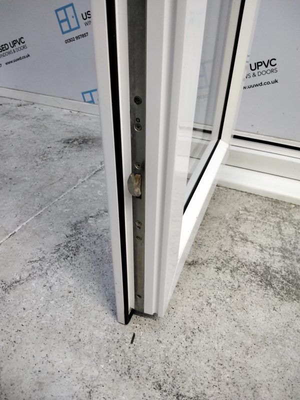 Used White Upvc French Doors 1300mm x 2100mm EA20 - Image 6