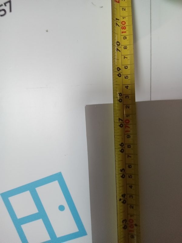 Used White Upvc Back Door Panel 662mm x 1722mm x 28mm UDP0052 - Image 3
