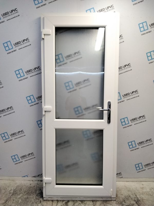 Used Anthracite Grey Upvc Back Door 835mm x 2070mm C8D19 - Image 2