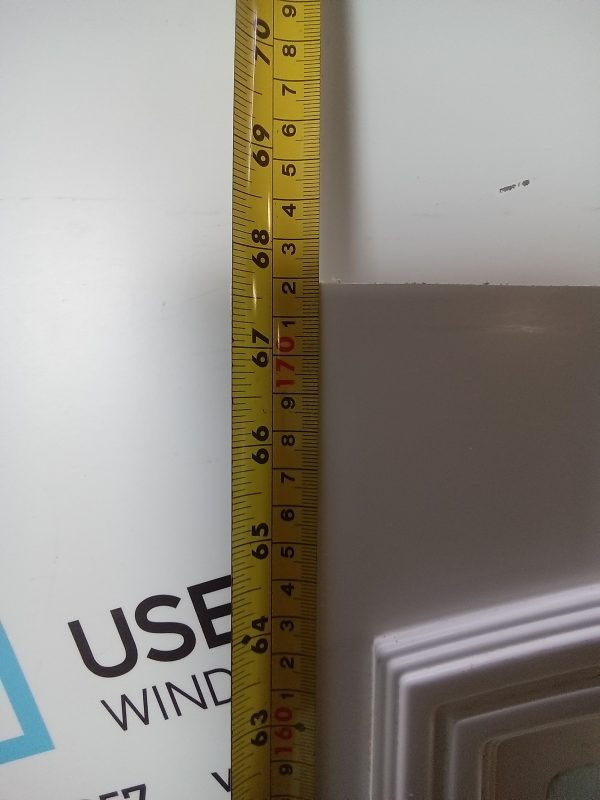 Used White Upvc Back Door Panel 555mm x 1719mm x 28mm UDP0057 - Image 3