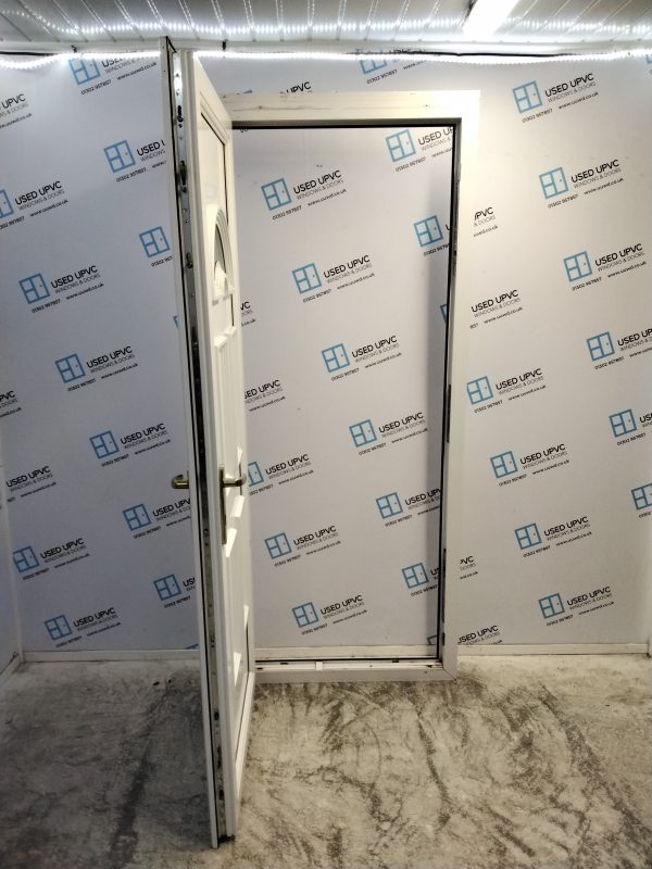 Used White Upvc Back Door 900mm x 2170mm (Reduce To 900mm x 2145mm) C6043 - Image 3