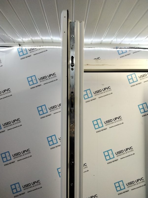 Used White Upvc Back Door 900mm x 2170mm (Reduce To 900mm x 2145mm) C6043 - Image 4