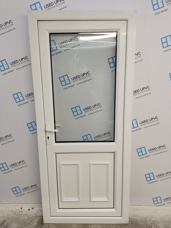Used White Upvc Back Door 910mm x 2080mm (outwards opening) 0285 - Image 2