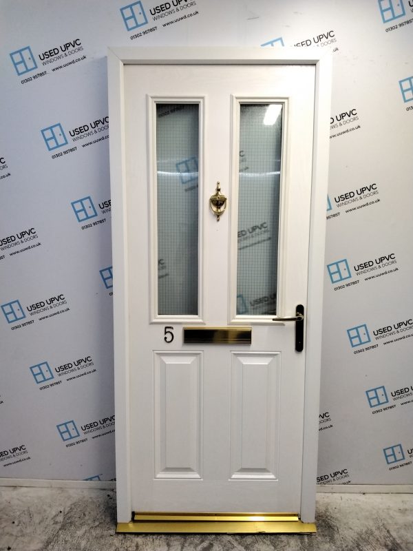 Used White Composite Front Door 905mm x 2080mm 0793