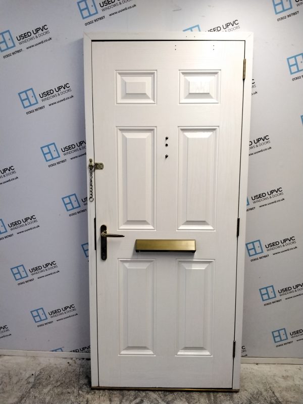 Used White Composite Front Door 905mm x 2080mm C11D14 - Image 2