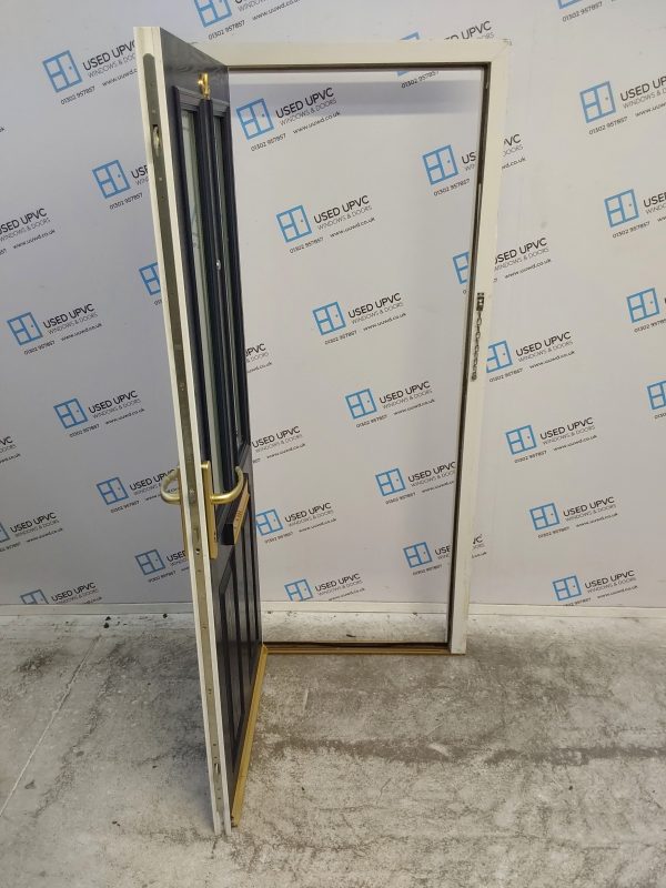 Used Blue Composite Front Door 845mm x 1970mm 0515 - Image 3