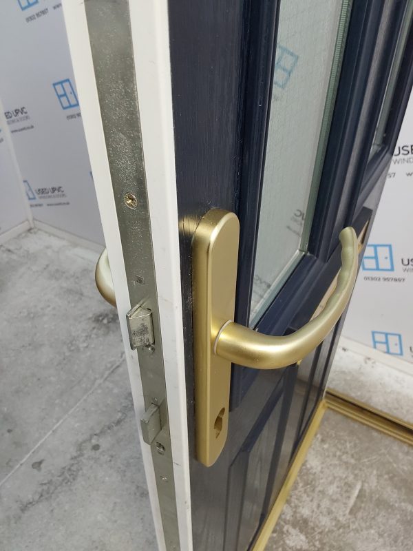 Used Blue Composite Front Door 845mm x 1970mm 0515 - Image 7