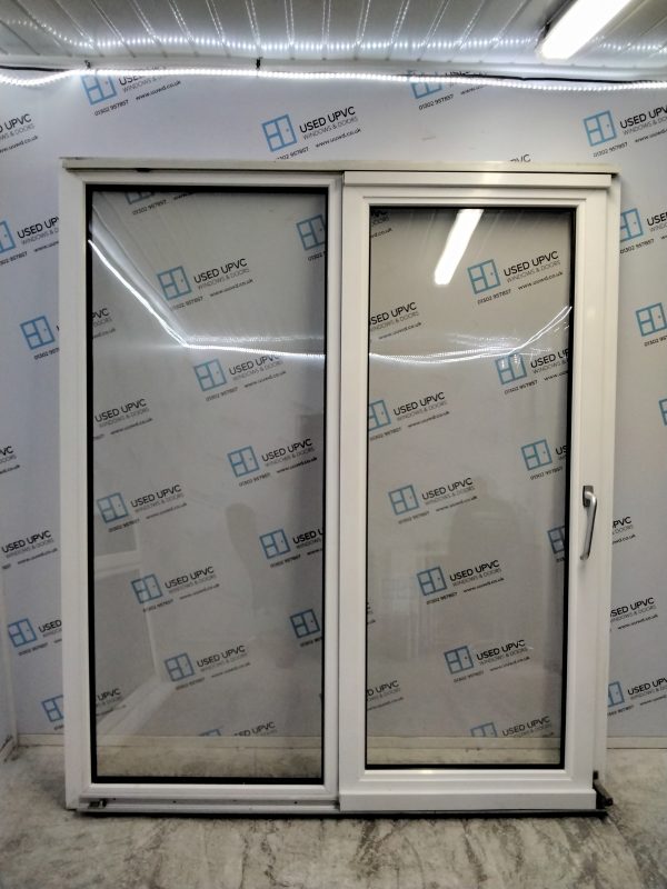 Used White Upvc Sliding Patio Doors 1805mm x 2135mm EA2 - Image 2