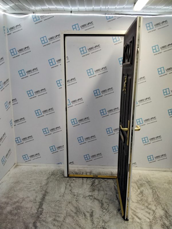 Used Brown Composite Front Door 900mm x 2100mm 0050 - Image 3