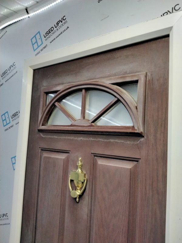 Used Brown Composite Front Door 900mm x 2100mm 0050 - Image 6