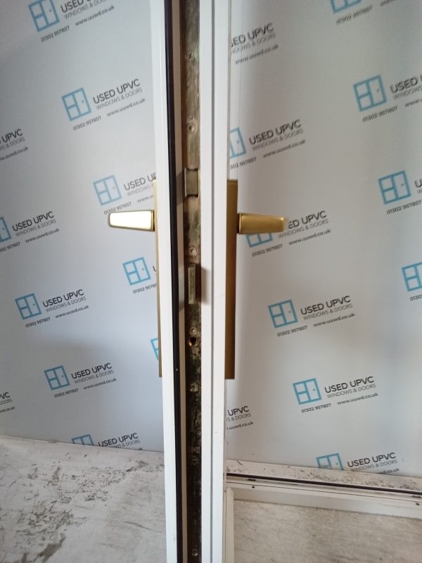 Used White Upvc Back Door 920mm x 2050mm C6063 - Image 5