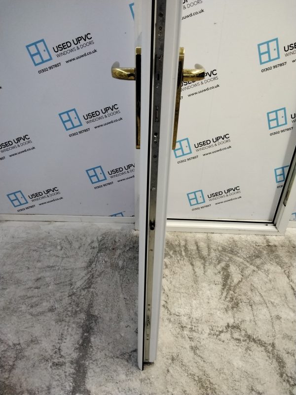Used White Upvc Front Door 890mm x 2070mm (Reduce To 875mm x 2070mm) C6079 - Image 5