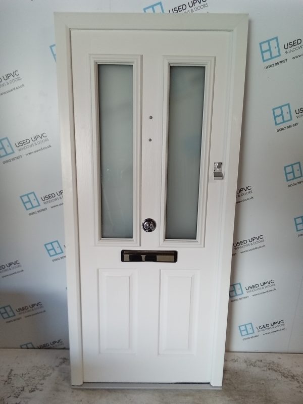 Used Anthracite Grey Composite Front Door (Outwards Opening) 900mm x 2040mm C1007 - Image 5