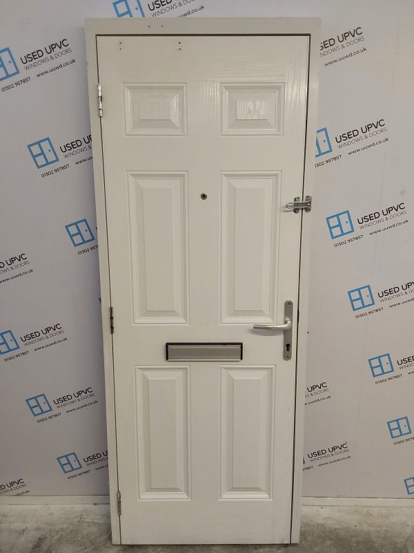 Used White Composite Front Door 805mm x 2085mm C8D28 - Image 2