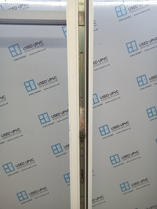 Used White Upvc French Doors (Outward Opening) 1200mm x 2135mm EA1 - Image 3