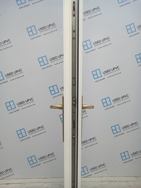 Used White Upvc French Doors (Outward Opening) 1200mm x 2135mm EA1 - Image 4