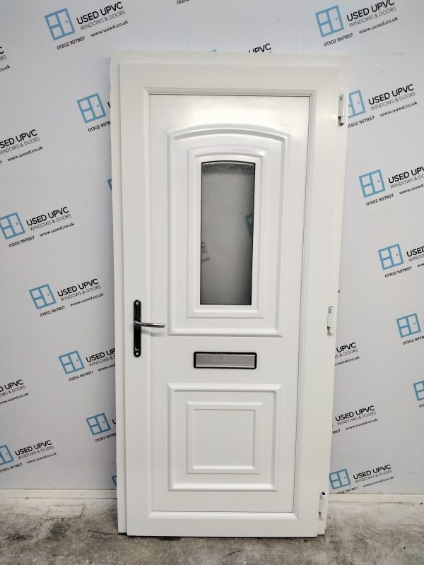 Used Black Upvc Front Door 920mm x 2010mm C8D61 - Image 2