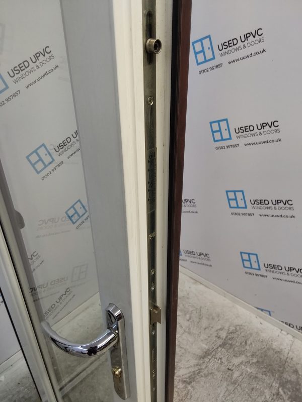 Used Rosewood Upvc French Doors 1200mm x 2030mm EA5 - Image 8