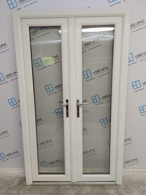 Used Rosewood Upvc French Doors 1200mm x 2030mm EA5 - Image 2