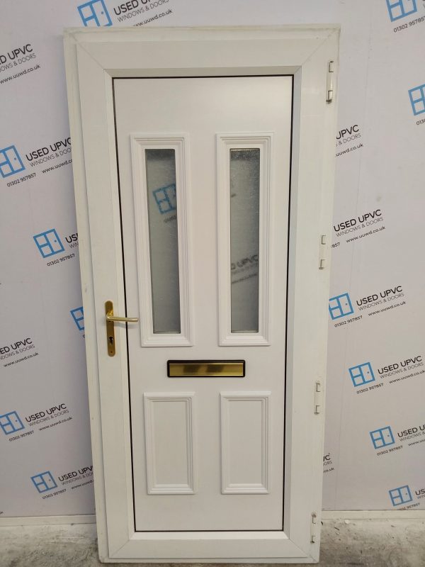 Used White Upvc Front Door 920mm x 2070mm 0216 - Image 2