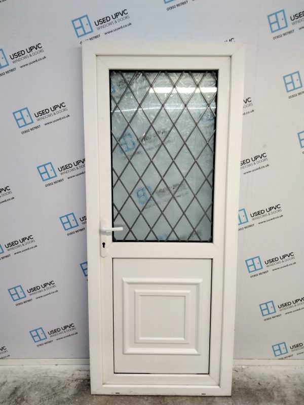 Used White Upvc Back Door 850mm x 2030mm 0794