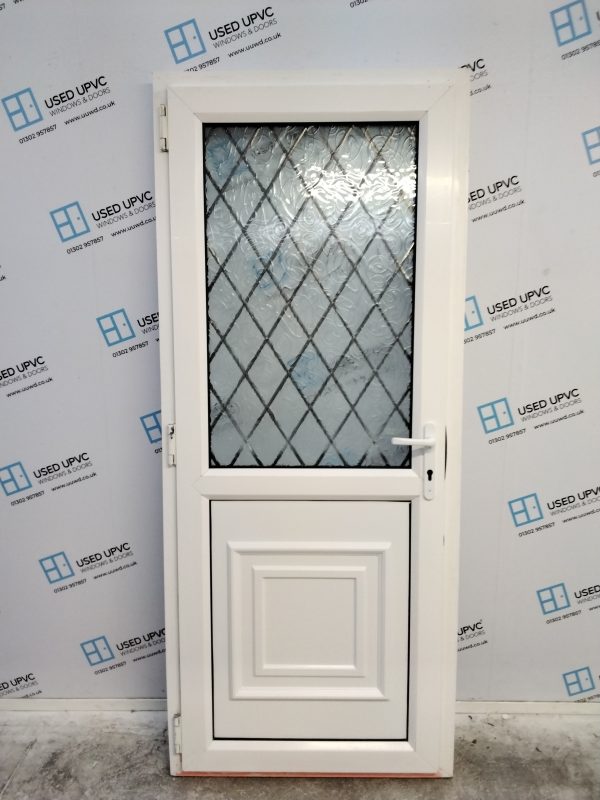 Used White Upvc Back Door 850mm x 2030mm 0794 - Image 2