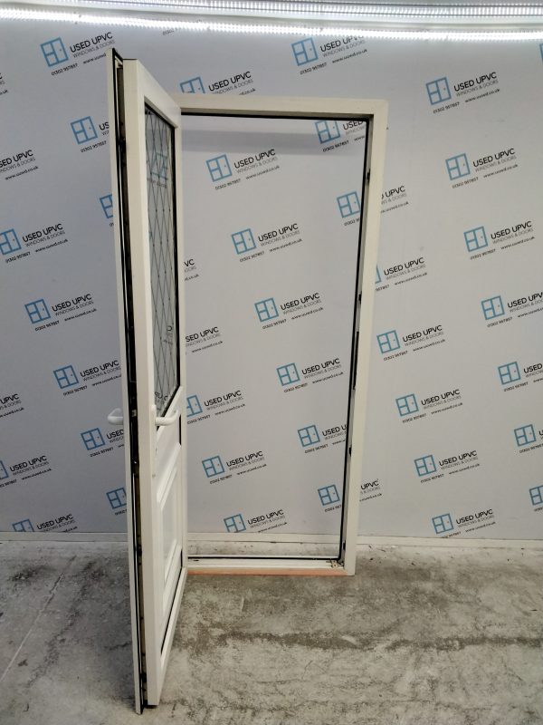 Used White Upvc Back Door 850mm x 2030mm 0794 - Image 4