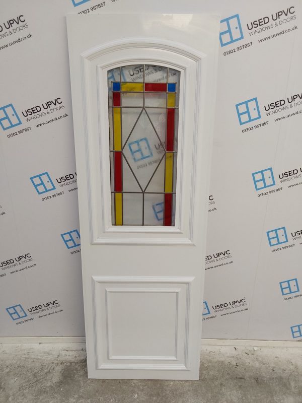 Used White Upvc Back Door Panel 593mm x 1735mm x 24mm UDP0015