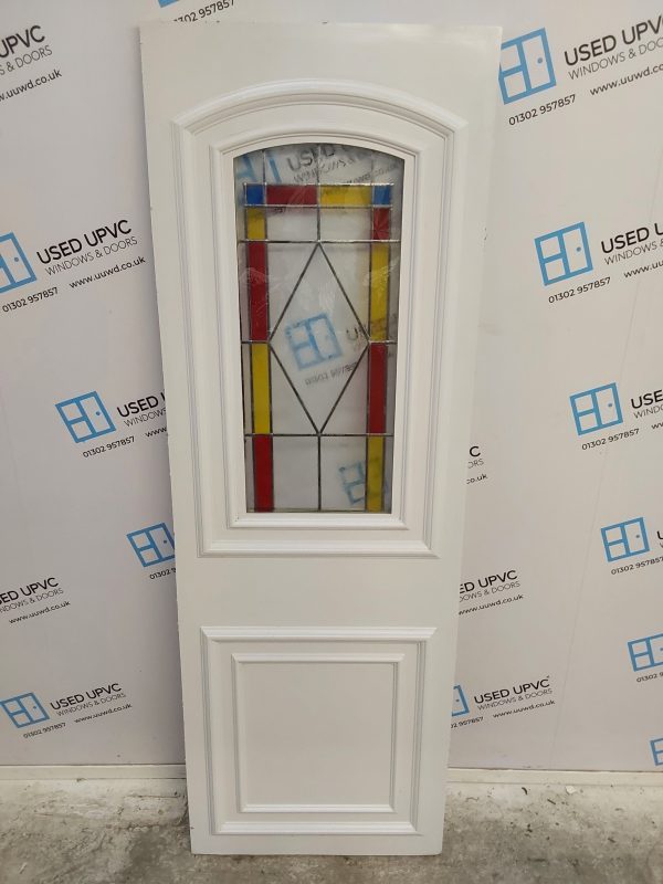 Used White Upvc Back Door Panel 593mm x 1735mm x 24mm UDP0015 - Image 2