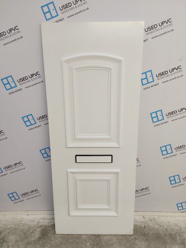 Used White Upvc Front Door Panel 697mm x 1745mm x 28mm UFDP0041