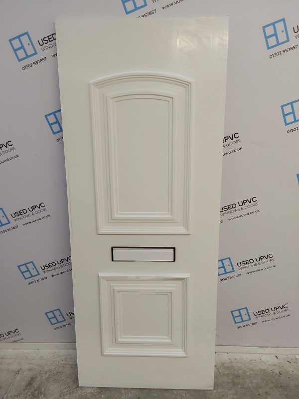 Used White Upvc Front Door Panel 697mm x 1745mm x 28mm UFDP0041 - Image 2