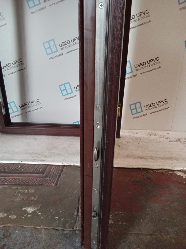 Used Woodgrain Upvc Front Door 910mm x 2050mm 0690 - Image 8