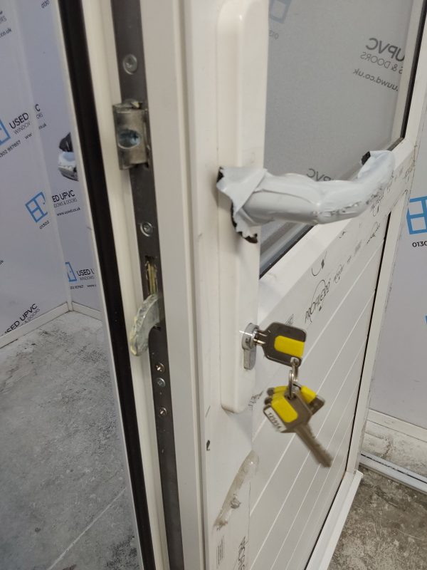 Brand New White Upvc Back Door And Toplight 900mm x 2285mm ND97 - Image 5
