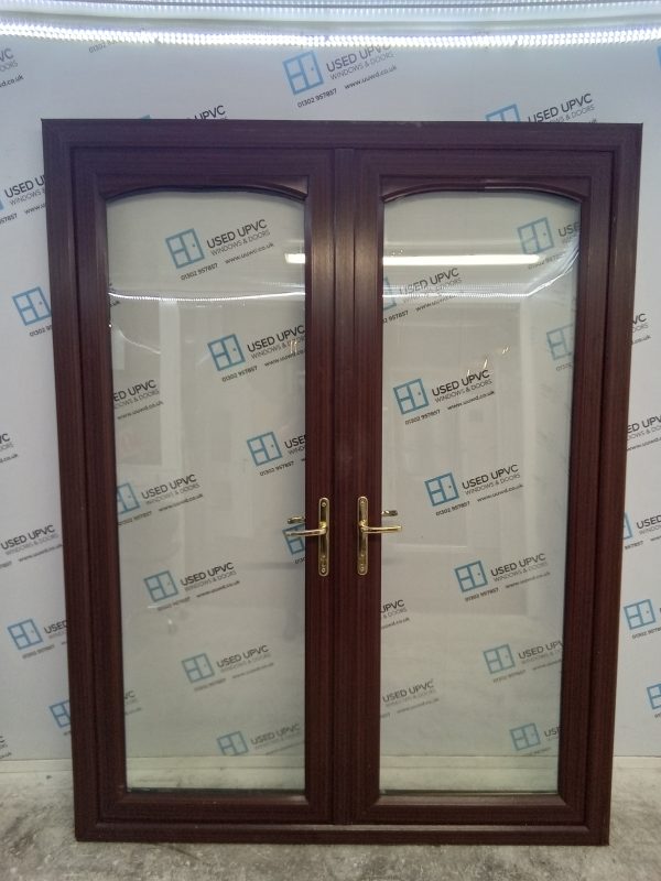 Used Woodgrain Upvc French Doors (Outwards Opening) 1660mm x 2145mm EA10 - Image 7