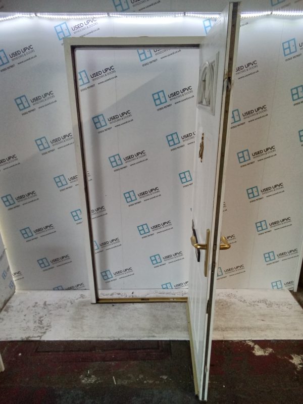 Used White Composite Front Door 960mm x 2090mm C9D26 - Image 5
