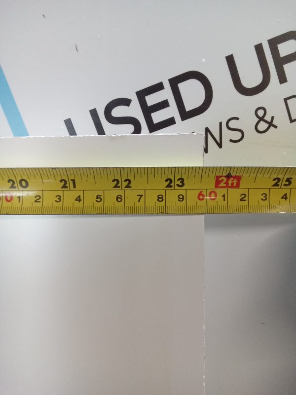 Used White Upvc Front Door Panel 600mm x 1750mm x 28mm UFDP0045 - Image 2