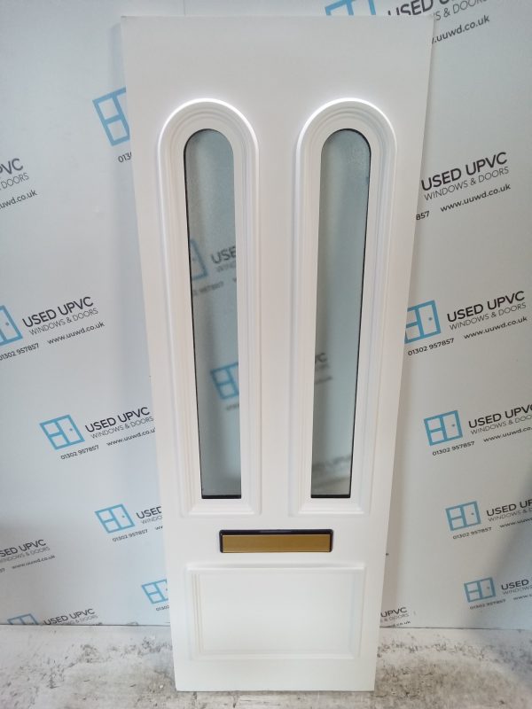 Used White Upvc Front Door Panel 600mm x 1750mm x 28mm UFDP0045 - Image 4