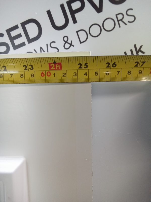 Used White Upvc Front Door Panel 643mm x 1741mm x 28mm UFDP0046 - Image 2