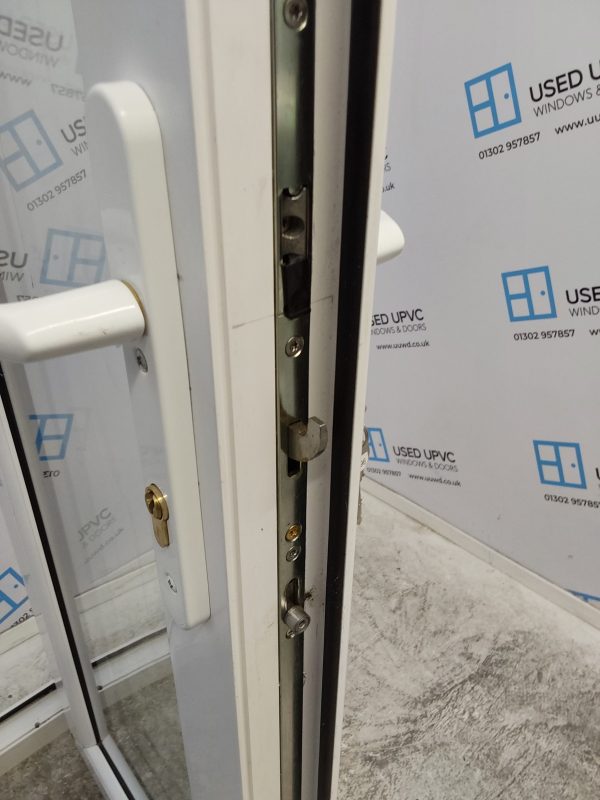 Used White Upvc French Doors 1250mm x 2035mm EA7 - Image 6