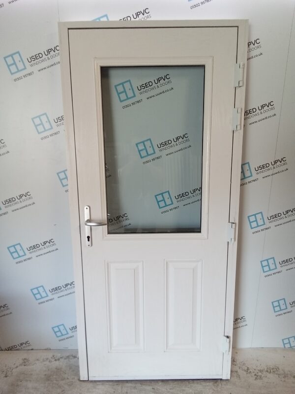 Used Black Composite Back Door 940mm x 2050mm 0030 - Image 4