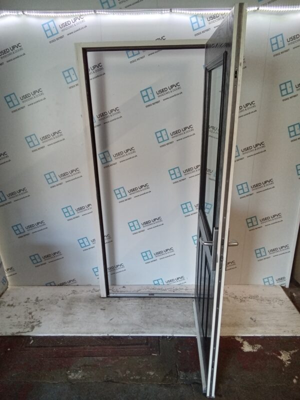 Used Black Composite Back Door 940mm x 2050mm 0030 - Image 5
