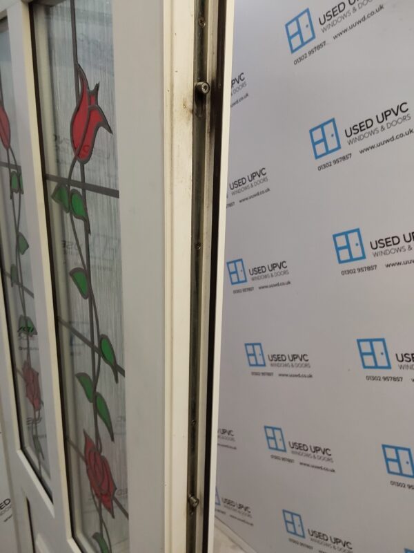Used White Upvc Front Door And Side Panel 1480mm x 2090mm DS054 - Image 5