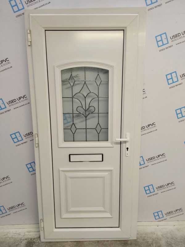 Used White Upvc Front Door 935mm x 2070mm 0444 - Image 2